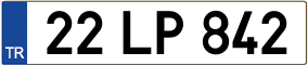 Truck License Plate